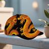 Golden Chinese Dragon Print Baseball Cap Lightweight Duckbill Hat with Adjustable Snap Closure Golden Dragon Design Fitted Hat