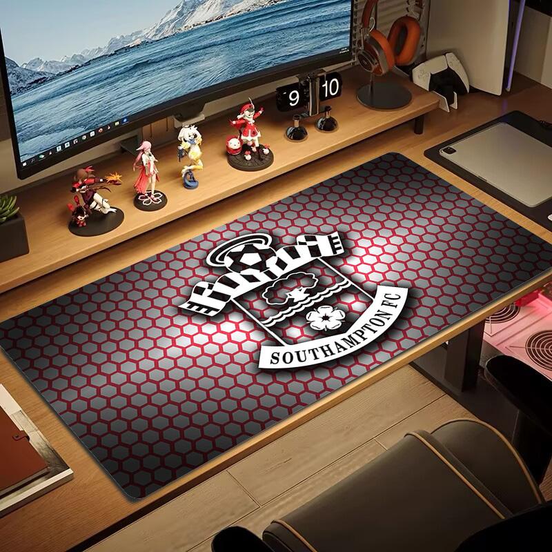 Southampton fc Logo Color Mouse Pad Large Gaming Table Cushion Non-slip Laptop Tablet Big Mousepad XXL Mat Mini PC Playmat With Lock edge