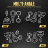 Motorcycle Steering Damper Bracket Shock Absorber Kit For Harley Road Glide 15-UP W/ Front Forks 54mm/58mm/49mm Suspension Parts