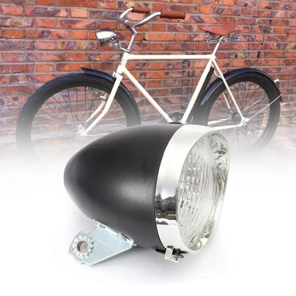 Vintage Retro Bicycle Bike Front Light Lamp with Bracket Super Bright 3 LED Bike Headlight Bike