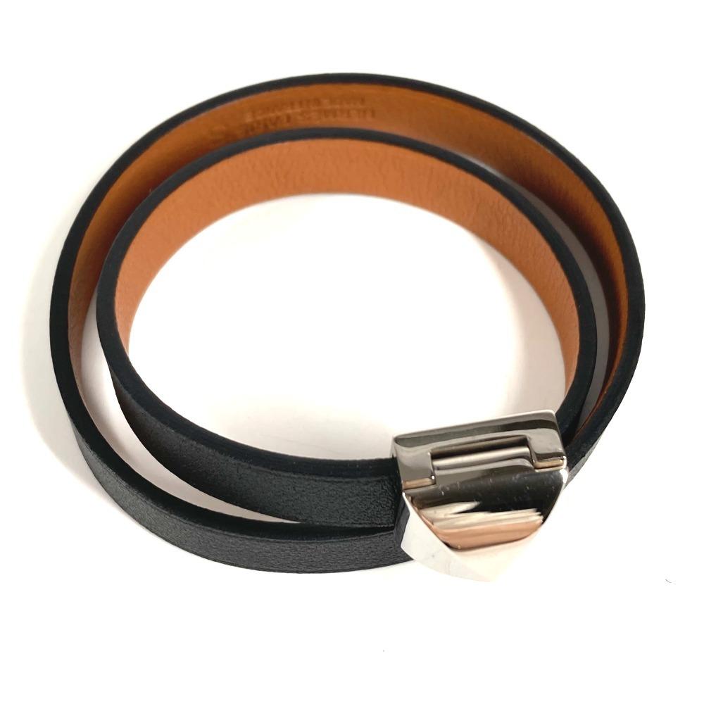 HERMES Medor Infini Double Tour Bracelet Accessory Double Bracelet Leather Black