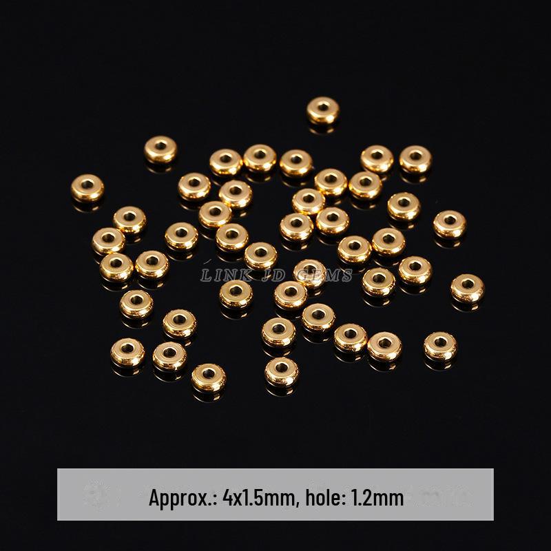 Jingde Stainless Steel Hammer Bamboo Tube Spacer Beads & O Buckle DIY Jewelry Accessories.
