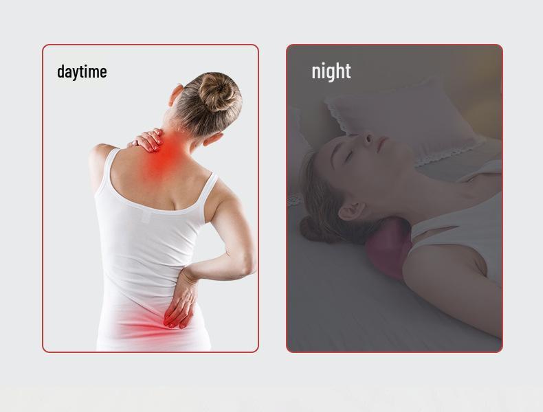 EVA Acupressure Massage Pillow & Mat for Cervical Spine, Shoulder Blade, and Neck Relief