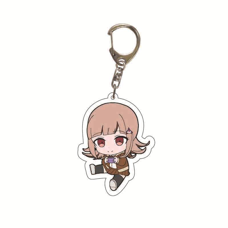 Danganronpa Monokuma, Makoto Naegi & Junko Enoshima Acrylic Keychain Charm Figure
