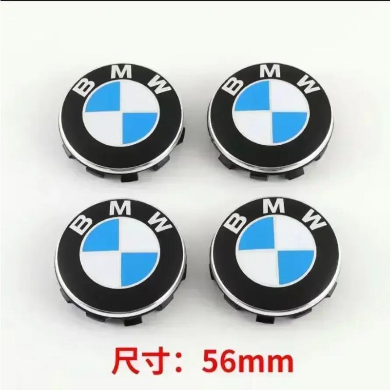 4Pcs 56mm 68mm ABS  Fashion BMW Emblem For BMW Wheel Hub Caps For BMW 3 Series 5 Series E60 E90 F10 F30 E46 E39 X5 E53 E70 E38 Z