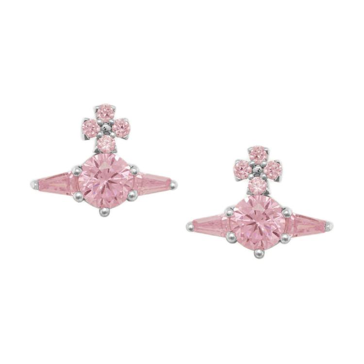 

Vivienne Westwood 2D Spherical Outline Earrings Women earrings Silver Pink 8053195408061 Basic Packaging-Dust Bag+Box