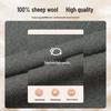 Men's 100% Wool Quarter-Zip Stand Collar Sweater