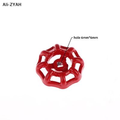 1Pc 2025 New 5/6/7/8/9mm Cast Iron Valve Handle Gate Valve Ball Valve Hand Wheel Shutoff Value Decorative Water Pipe Fittings