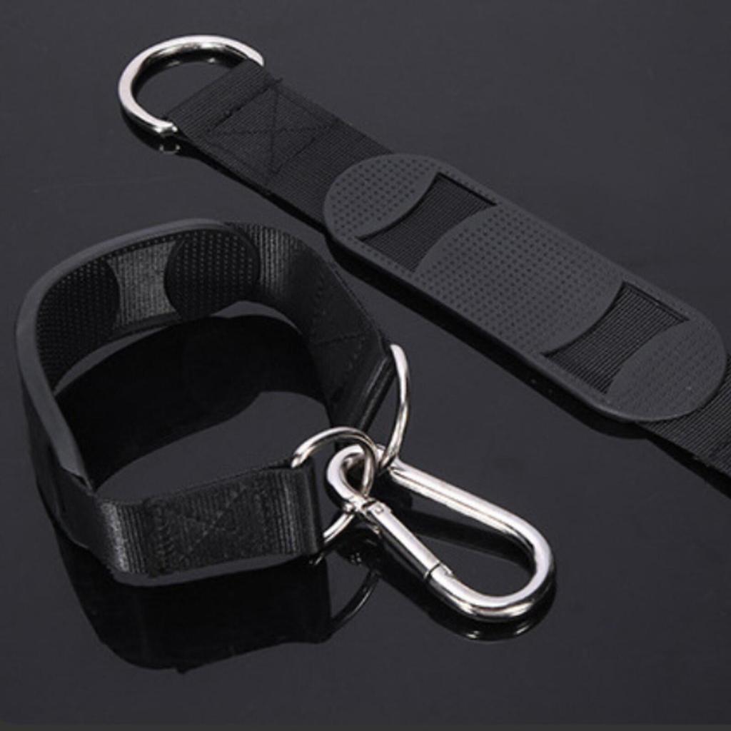 Pull-up Bar Strap with Rubber Pad Anti-Slip Hanging Carabiner for