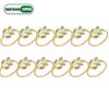 Green Leaf Napkin Rings Durable Metal Design Reusable and Easy To Clean Ideal for Weddings Parties and Holiday Celebrations
