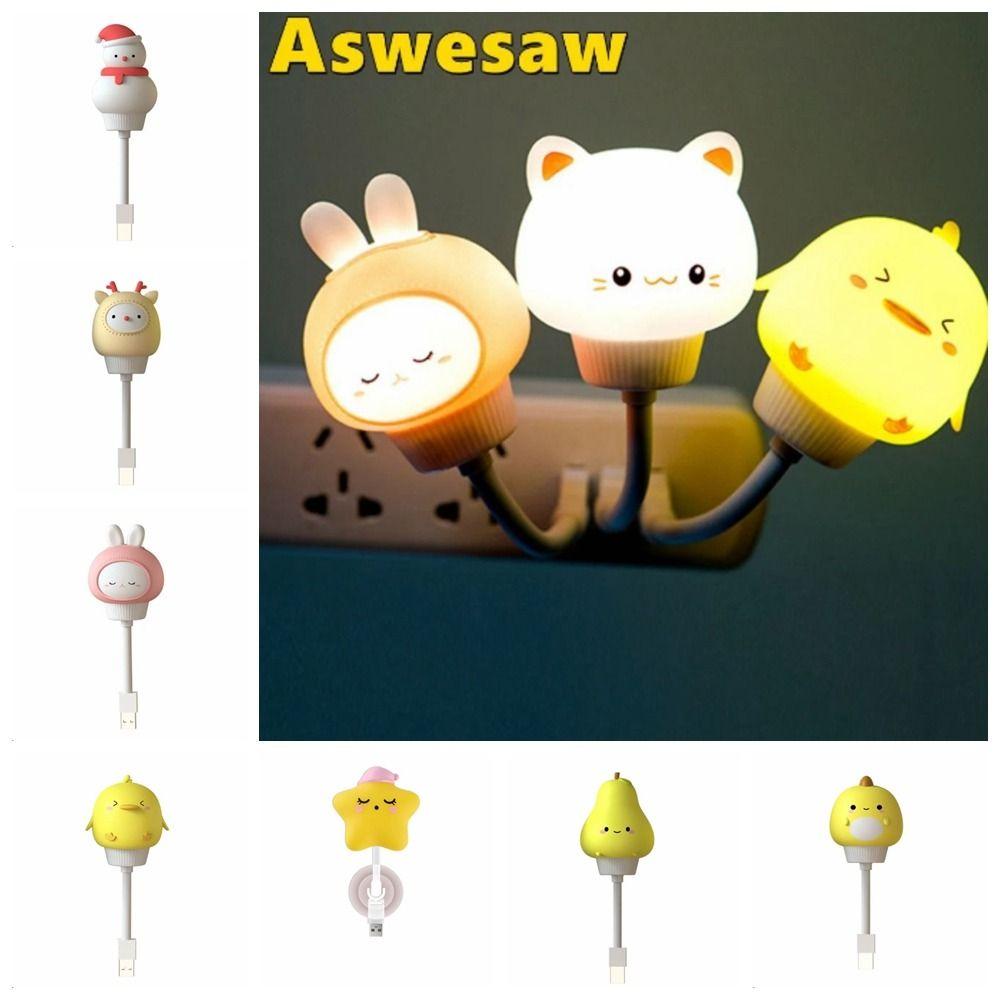LED LED USB Night Light With Remote Control LED Night Lamp Cartoon Night Lamp  Christmas Gifts