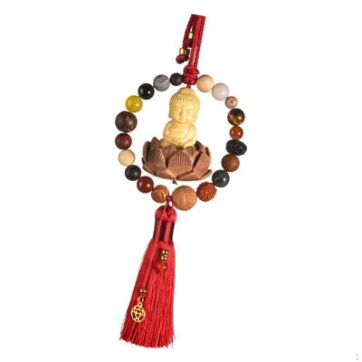 Buda com borla pendurada decoração