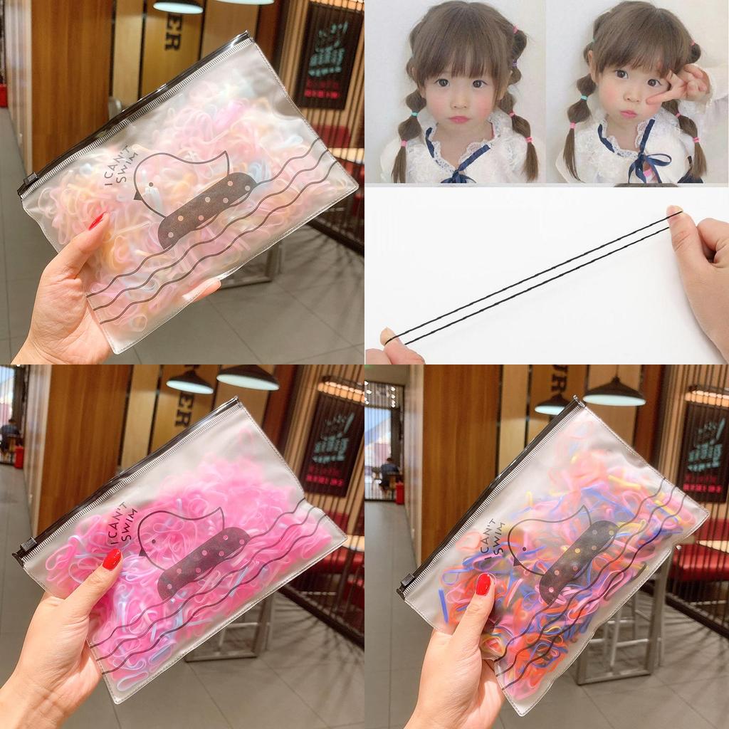 Vibrant 500pcs Rainbow Baby Girls Elastic Band Hair Accessories For All Ages