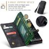 For Samsung Galaxy A17 Magnetic Wallet Case Compatible with Magnetic with RFID Blocking Zipper & Card Holder Strap Detachable