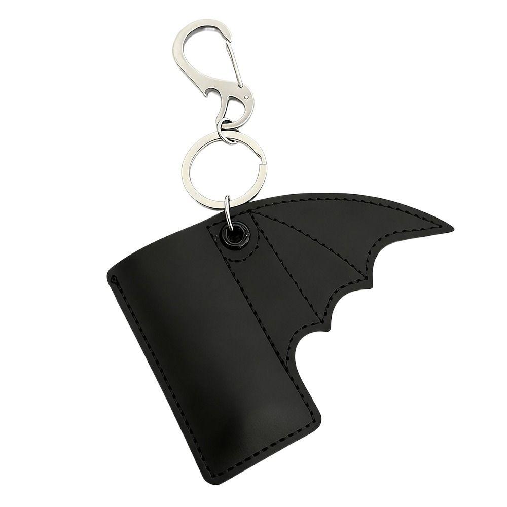 New Punk Style Bat Lip Balm Holder Anti Lost Gift Cigarette Lighter Sleeve PU Leather Lighter Protective Cover