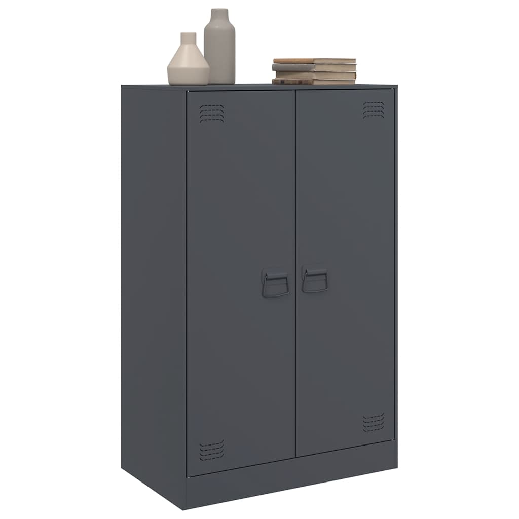 Sideboard Anthracite 67 X 39 X 107 Cm Steel