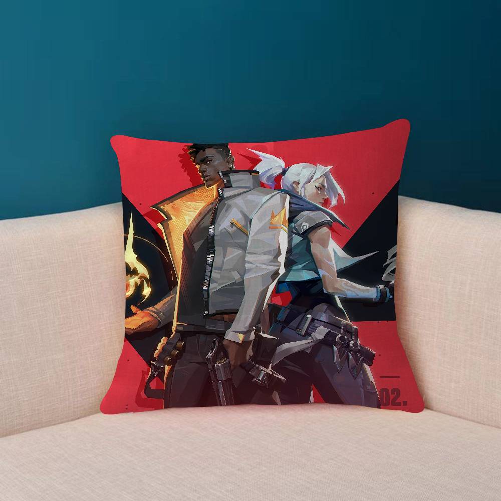 HOT Game VVALORANT Personalized Pillow Cover Kids Bedroom Wild Party Decor Pillowcase Kid Birthday Shower Gift
