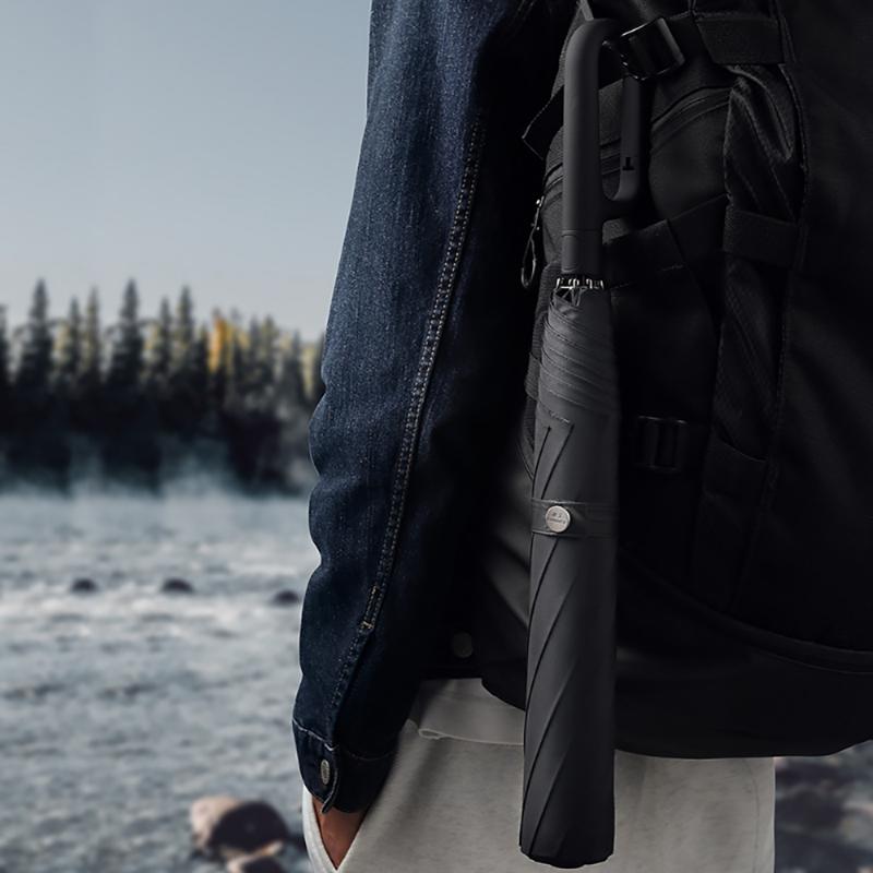 Helautomatisk solskjerm Anti-UV Vindtett Vanntett Reise Utendørs Fiske Camping Paraplyer Med 10K Fiber Rib