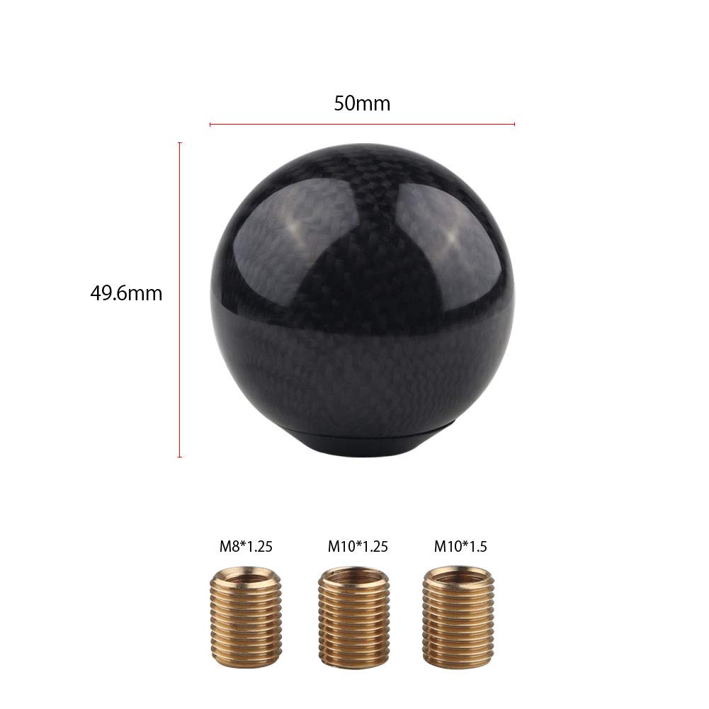 ADPOW Universal Round Shift Knob Diameter 2.0 Inches (50 Mm), M8 X P1.25 /