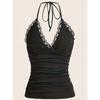 International Lace Ruffle Camisole