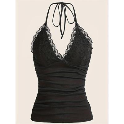 International Lace Ruffle Camisole