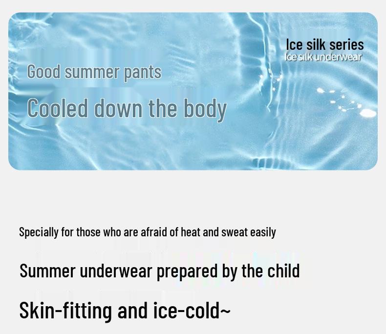Ice Silk Mid-Waist Boxer Briefs for 6-Year-Old Girls - No Wedgies, Summer Thin