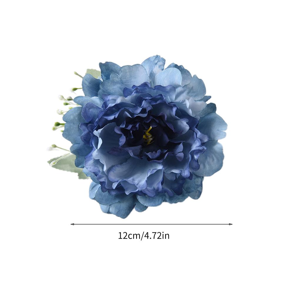 Pack of 2 Artificial Flower Curtain Holdbacks Clip Window Curtain Rope Tie Drapery Holdback Buckle Wedding Party Decors