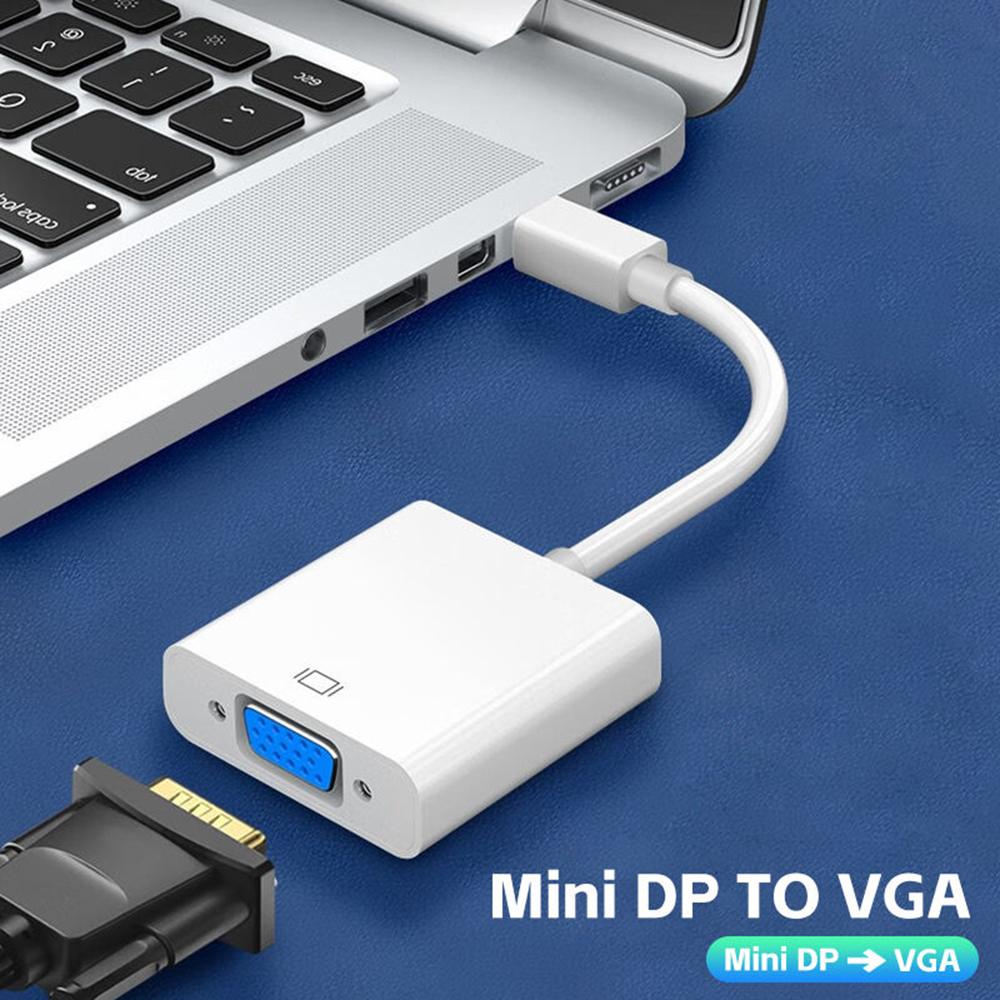 Mini DisplayPort auf VGA Adapter für MacBook Pro/Air/iMac zu Monitore Projektoren Fernseher
