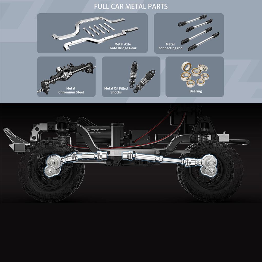 Mjx New Hyper Go 1:12 4WD Brushless H12p Remote Control Car, High-Speed Four-Wheel Drive Climbing Off-Road Vehicle Model Toys