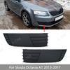 Auto Frontstoßstange Nebelscheinwerfer Gitter Rahmen Abdeckung Nebelscheinwerfer Zierkappe Motorhaubenabdeckung Blende Für Skoda Octavia A7 2013 2014 2015 2016 2017