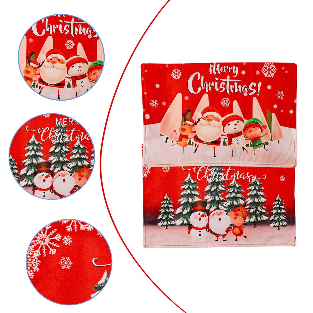 Christmas Series Creative Printed Meal Mat Cartoon Elderly Table Mat Christmas Tablecloth Mat