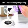 Quick-Drying Nail Light UV LED Nail Lamp Rechargeable Nail Lamp Flexible Nail Dryer with Round Base for Nails Salons