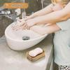 Set Of 2 Natural Wood Bamboo Soap Dish For Heilwiy Bathroom Kitchen Sponges Storage