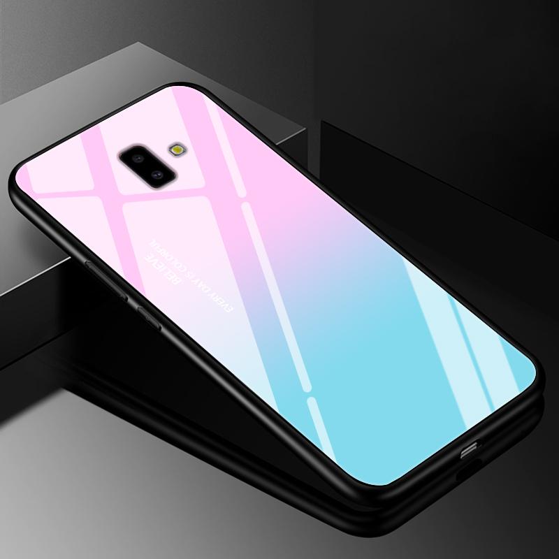 For Samsung J6 2018 Case Cover Tempered Glass Cases for Samsung Galaxy J4 J6 Plus 2018 J8 J7 J730 2017 Prime Hard Back Bumper J6