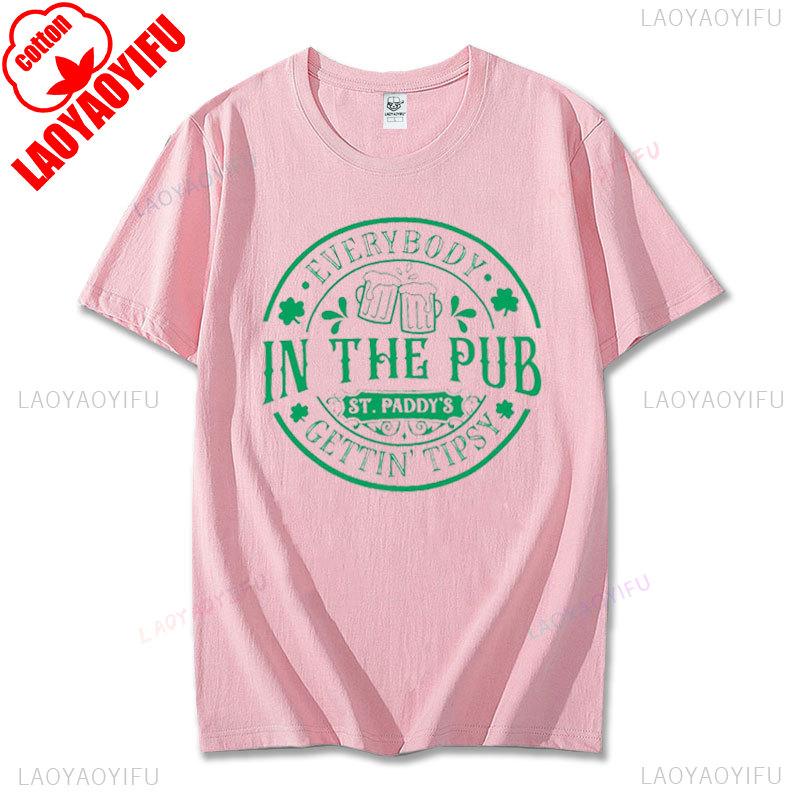 St Patrick Day Shirt Lucky Irish Shamrock T Shirt Heart Lucky Women TeeShirt Green Graphic Tees Funny Sayings Tops Cotton Tops