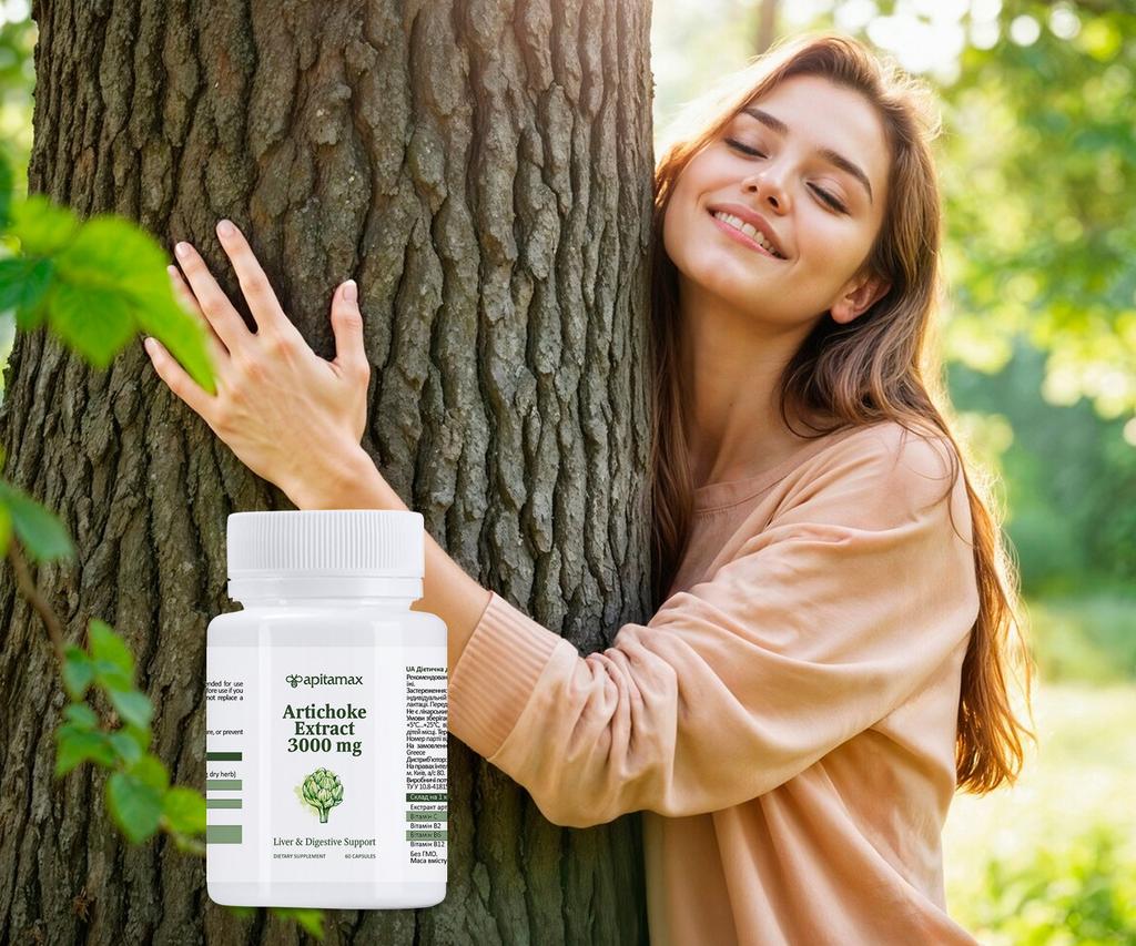 Dietary Supplement Artichoke Extract 3000 Mg (60 Capsules), Greece