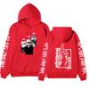 Jujutsu Kaisen Gojo Satoru Double-Sided Hoodie Anime Sleeve Print Long Sleeve Casual Manga Graphic Hooded Pullover Sweatshirt