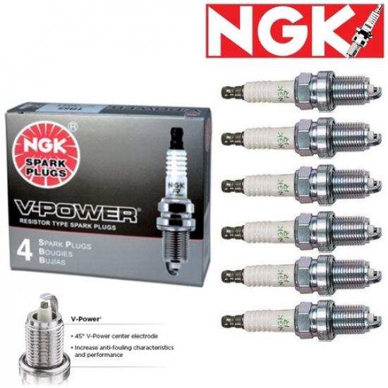 6 Pack Spark Plugs  V-Power 2006-2010 Ford Explorer 4.0L V6 Kit Set Tune