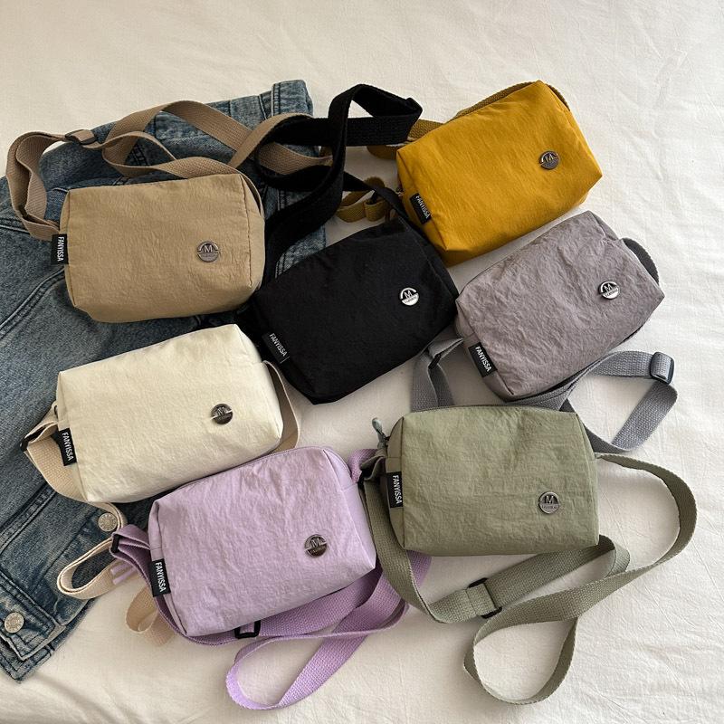Messenger Bag Damen Leichtgewicht Pendler Kleine Umhängetasche Werkzeug-Umhängetasche Einfache Einfarbige Sport-Hüfttasche Lässige Brusttasche