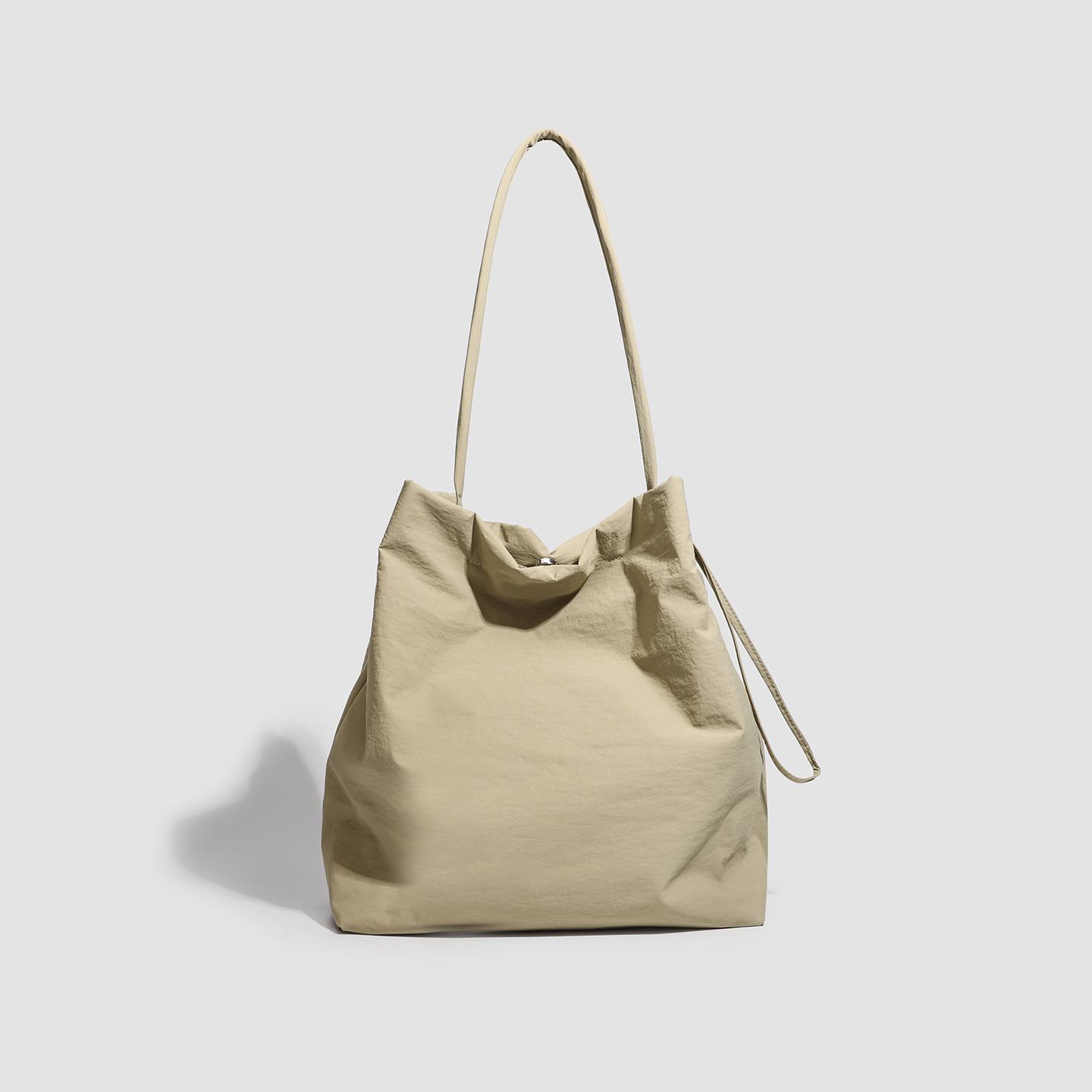 

Korean Style Bucket Bag Large Capacity Tote Bag Shoulder Bag for Women хаки