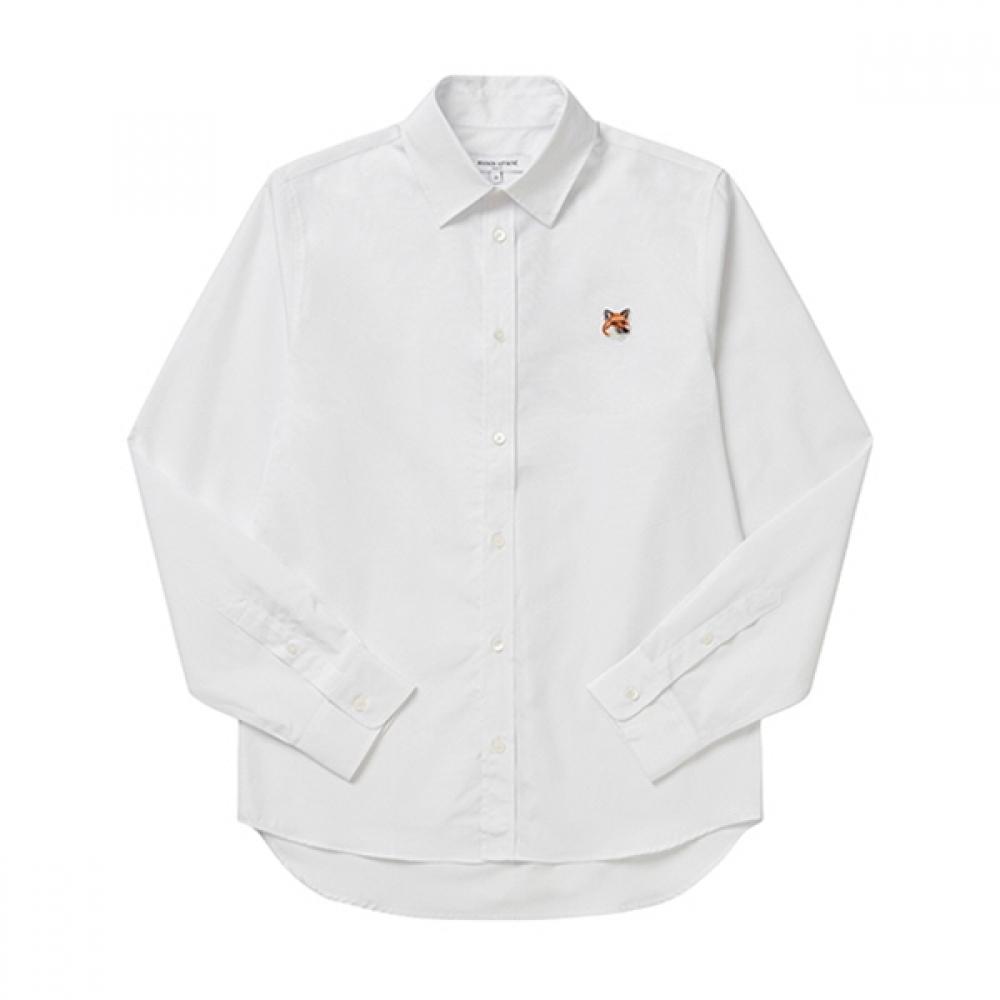 

Maison Kitsune Mm00409wc5010 P100 Fox Head Patch Poplin Mens Shirt MM00409WC5010 P100 (40)