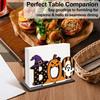 Wood Wooden Napkin Holder Ghost Pattern 2D Flat Tissue Holder  Holiday Party
