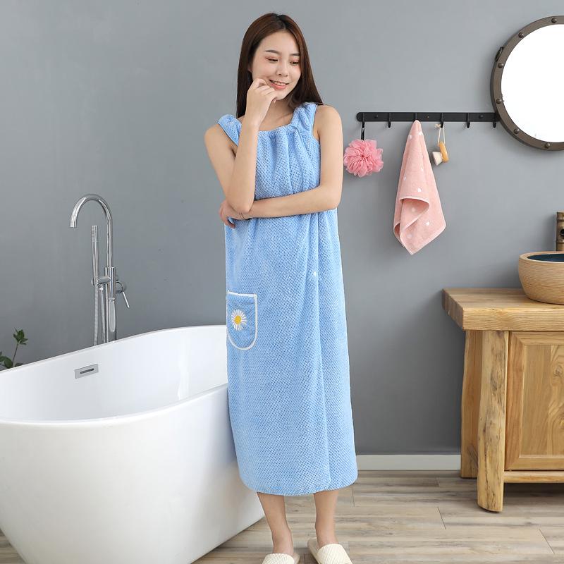 Girls' Pineapple Embroidered Bath Skirt & Bathrobe - Soft, Large Size, Durable, No Shedding