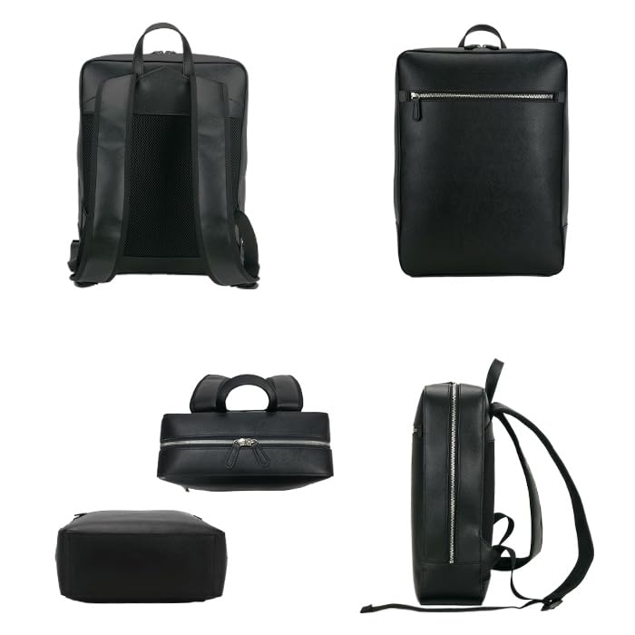 SiNCERO Men's Business Backpack, Slim, Lightweight, Tablet Compatible, B4 Size, 12L, WR-1313