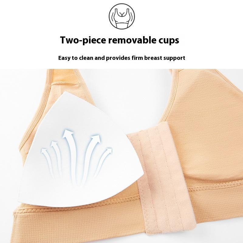 Damen-Sport-BH mit Schnalle vorne, bügellos, Push-Up-Unterwäsche, für Damen, zum Laufen, stoßfest, schöne Rückseite, Übergröße M-5XL