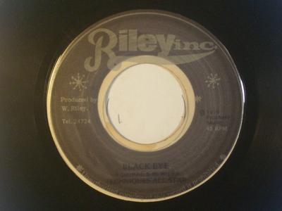 7inch Record TECHNIQUES ALL STARS  Black Eye NONE Riley Inc. 1975 Jamaica Reggae Ska  Dub Used