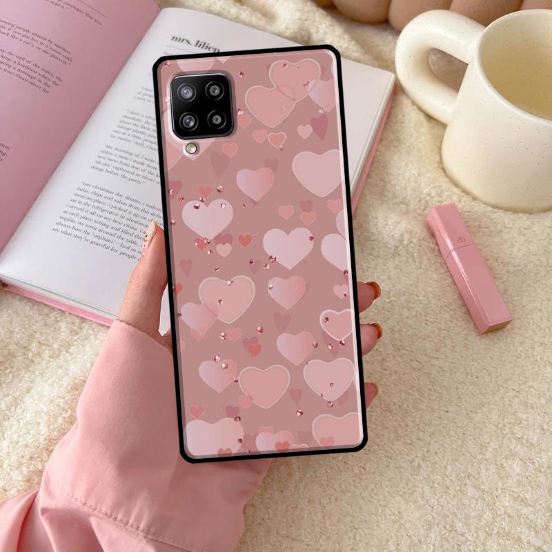Love Rose Gold Style For Samsung Galaxy A55 A35 A15 A32 A12 A22 A52 A54 A34 A14 A56 A36 A26 A16 A13 A53 A06 Case