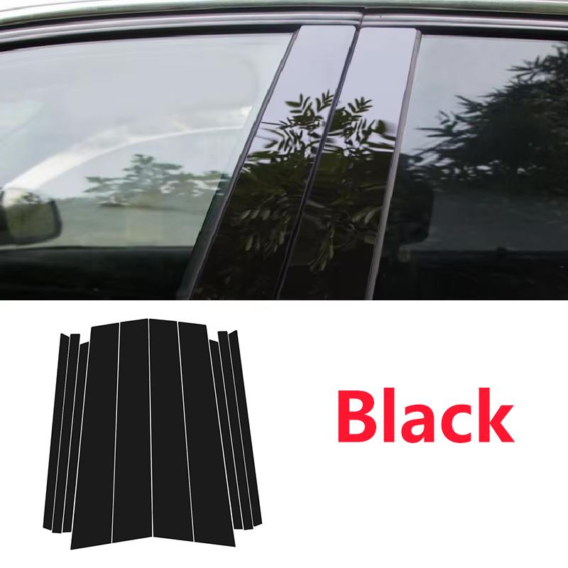 Pro VW Volkswagen Golf Sportsvan 2015~ 2017 2018 10ks Kryty lišt oken středního sloupku B C-sloupku Samolepky Příslušenství