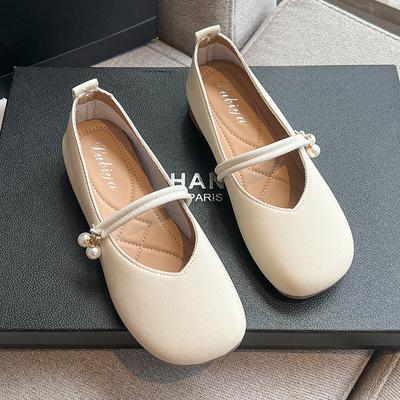 Soft Sole Round Head Flat Bottom Mary Jane Shoes Women's Summer Spring New Versatile Fashion Shoes Shoes Single Shoes Women