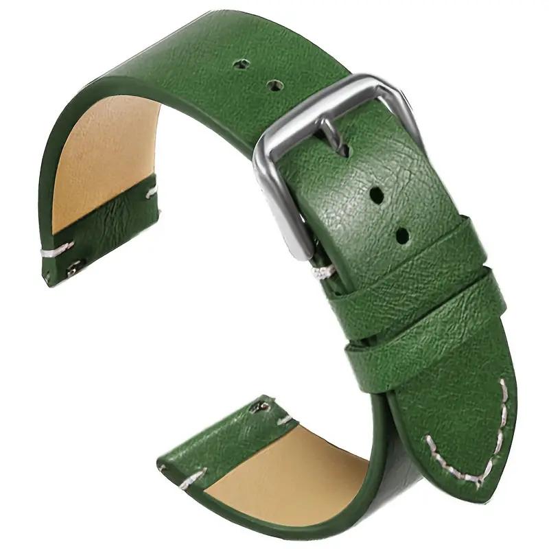 18mm 20mm 22mm 24mm Hand-stitched Genuine Leather Watch Strap - Fashionable Colorful Universal Original Smart Watch Strap Band for Panerai CK